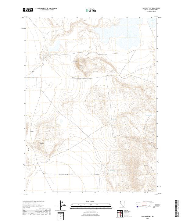 Painted Point, NV — USGS 7.5-minute topo (2021)