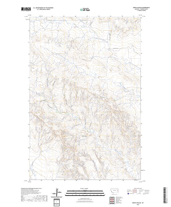 North Coulee, MT — USGS 7.5-minute topo (2024)