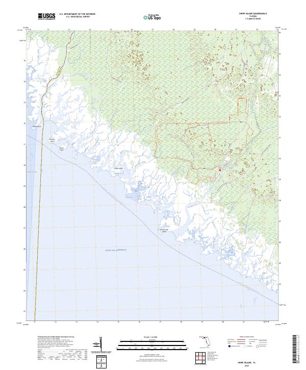 Snipe Island, FL — USGS 7.5-minute topo (2025)