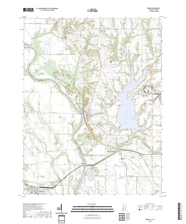 Merom, IN-IL — USGS 7.5-minute topo (2022)