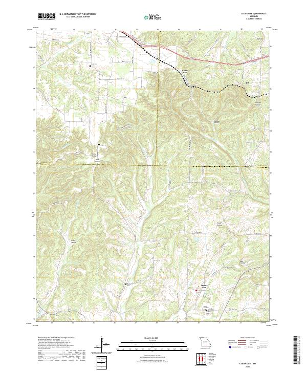 Cedar Gap, MO — USGS 7.5-minute topo (2021)
