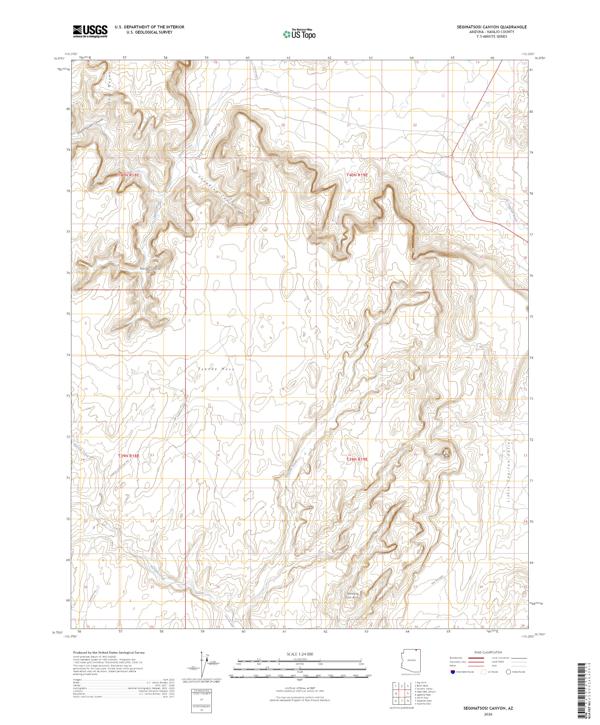 Segihatsosi Canyon, AZ — USGS 7.5-minute topo (2026)
