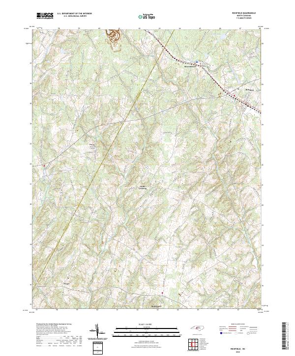 Richfield, NC — USGS 7.5-minute topo (2022)