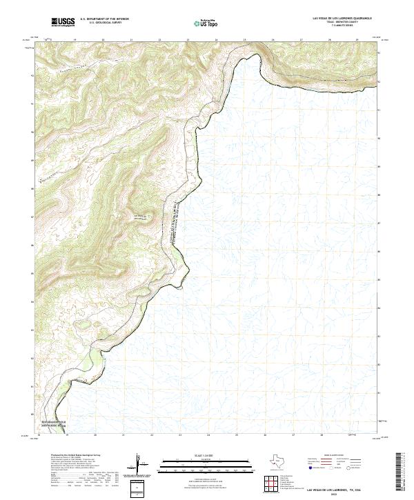 Las Vegas De Los Ladrones, TX,COA, US — USGS 7.5-minute topo (2022)