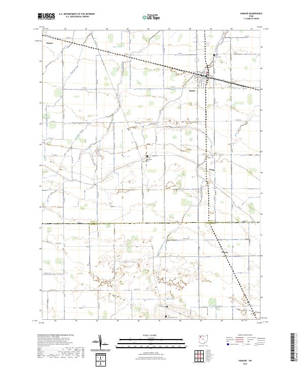 Hamler, OH — USGS 7.5-minute topo (2023)