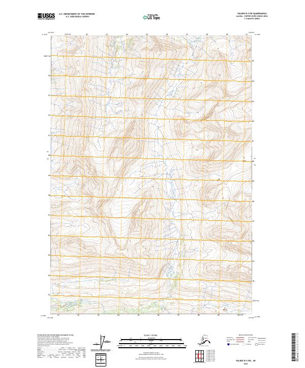 Valdez B-3 SW, AK — USGS 7.5-minute topo (2023)