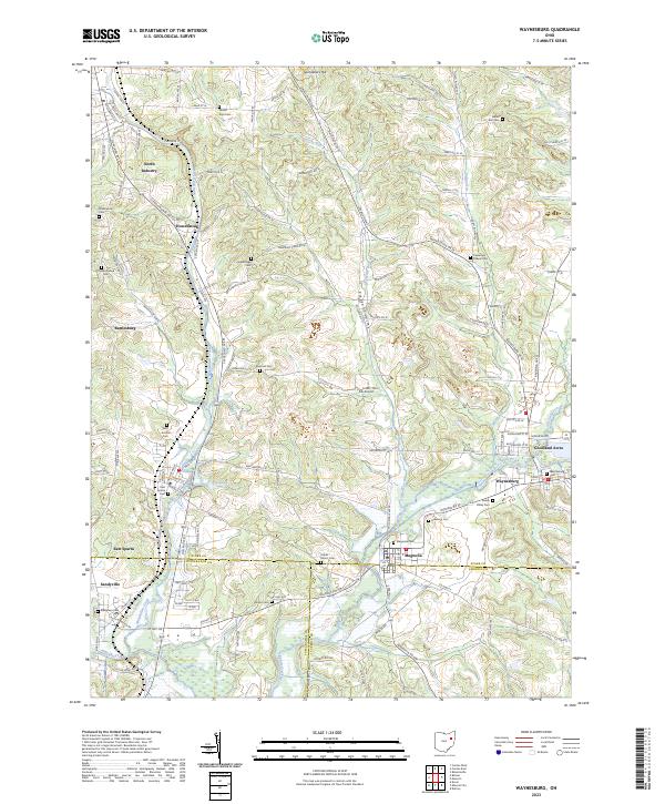 Waynesburg, OH — USGS 7.5-minute topo (2023)
