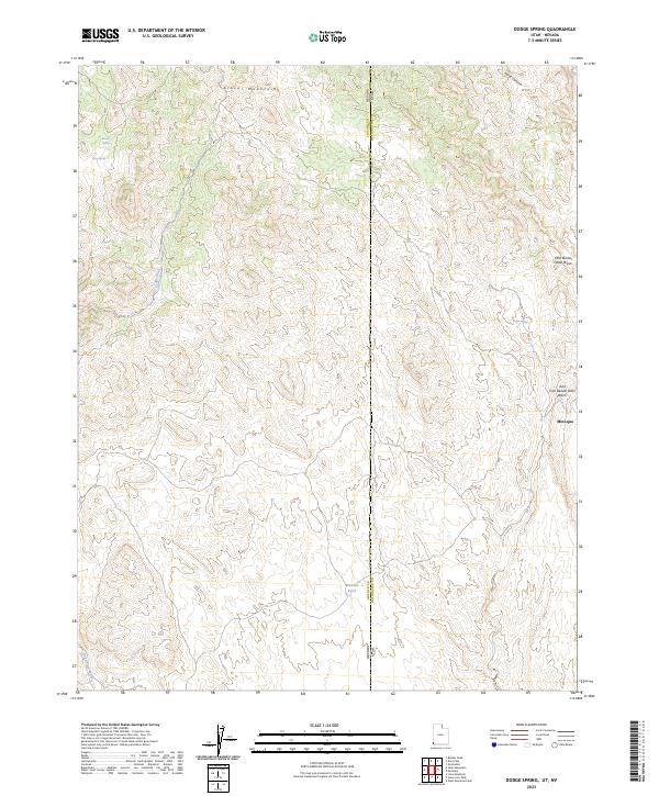 Dodge Spring, UT-NV — USGS 7.5-minute topo (2023)