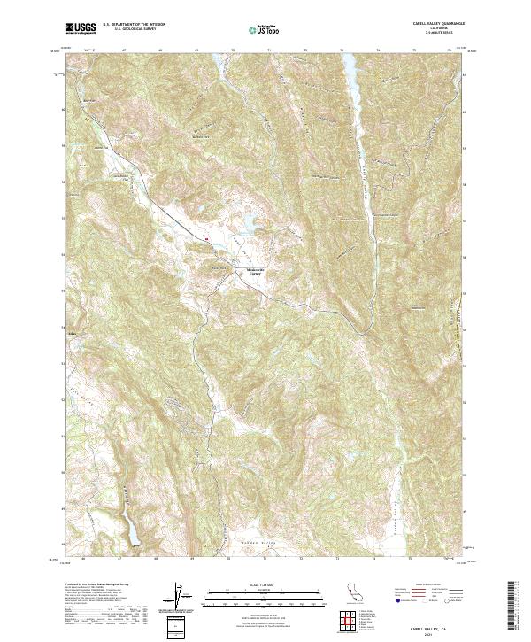 Capell Valley, CA — USGS 7.5-minute topo (2021)