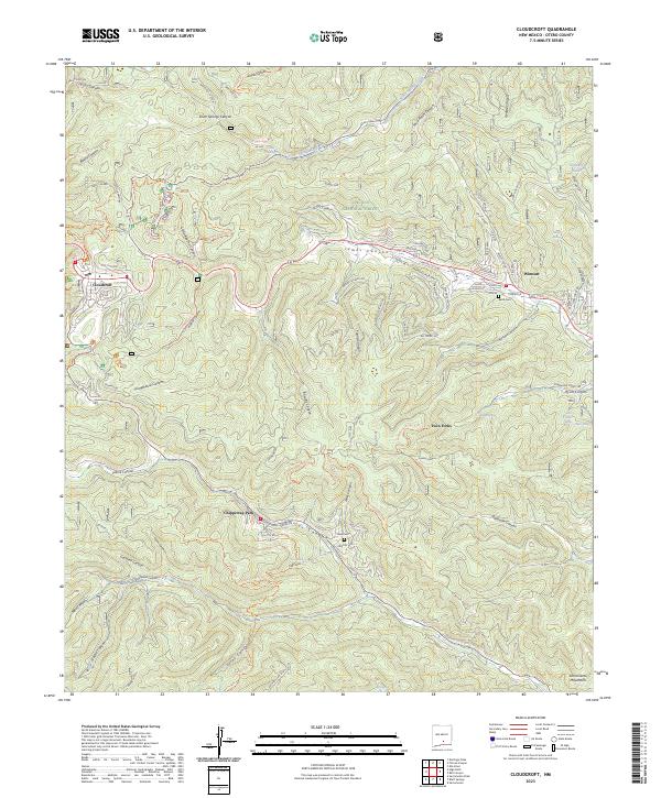 Cloudcroft, NM — USGS 7.5-minute topo (2023)