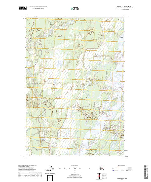 Tyonek D-1 SW, AK — USGS 7.5-minute topo (2023)