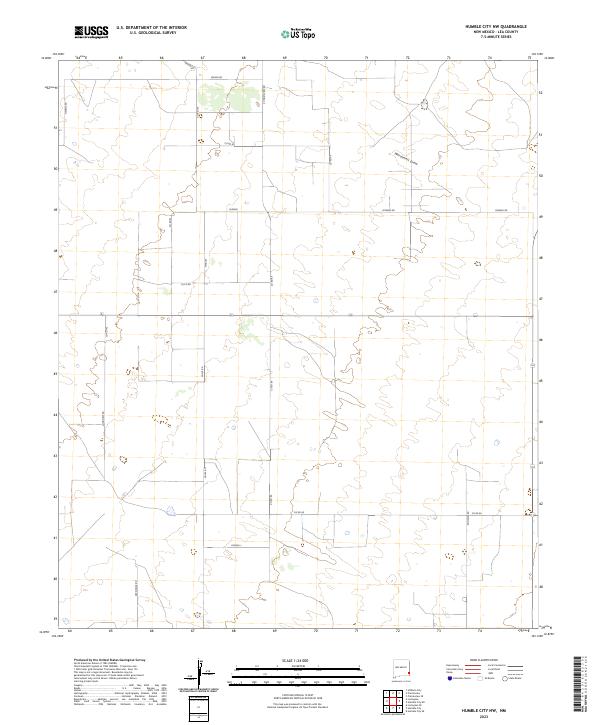 Humble City NW, NM — USGS 7.5-minute topo (2023)