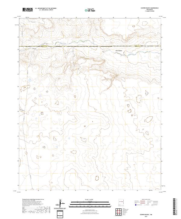 Cooper Ranch, NM — USGS 7.5-minute topo (2023)