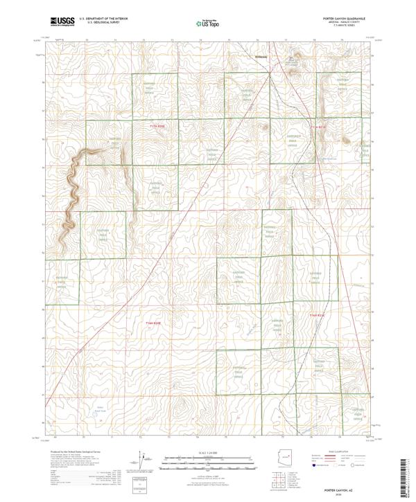 Porter Canyon, AZ — USGS 7.5-minute topo (2026)