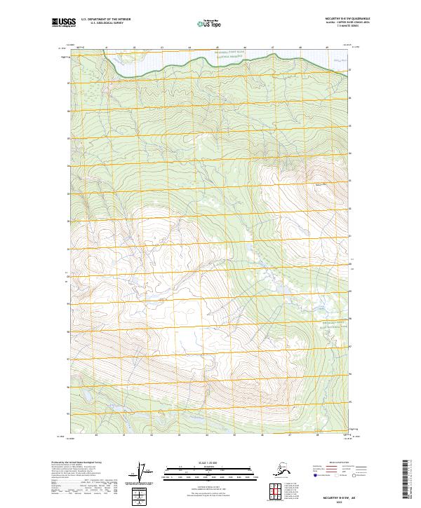 McCarthy B-8 SW, AK — USGS 7.5-minute topo (2023)