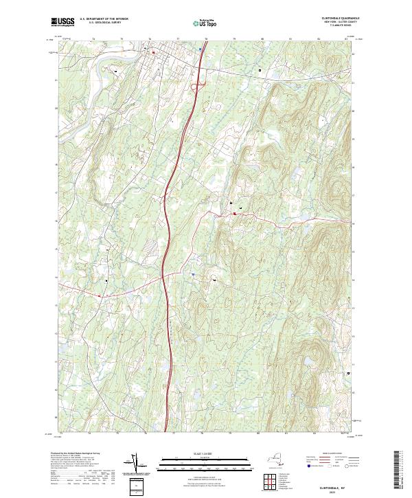 Clintondale, NY — USGS 7.5-minute topo (2023)