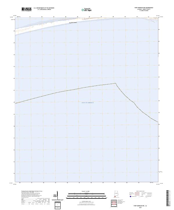 Fort Morgan NW, AL — USGS 7.5-minute topo (2025)