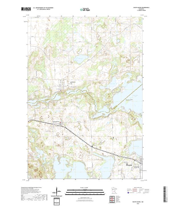 South Haven, MN — USGS 7.5-minute topo (2022)