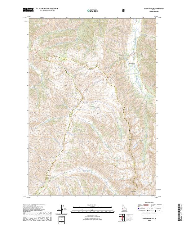 Edaho Mountain, ID — USGS 7.5-minute topo (2024)