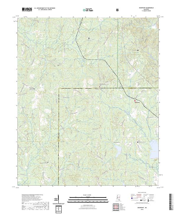 Highpoint, MS — USGS 7.5-minute topo (2024)