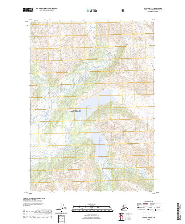 Seward D-5 NW, AK — USGS 7.5-minute topo (2023)