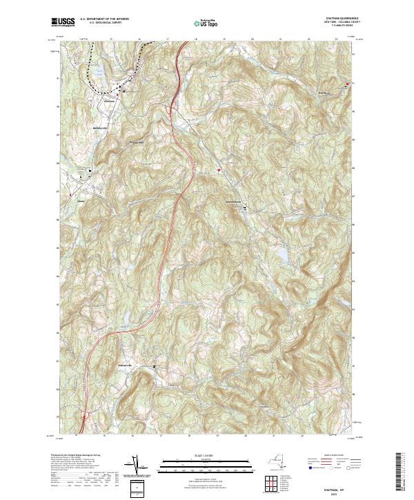 Chatham, NY — USGS 7.5-minute topo (2023)