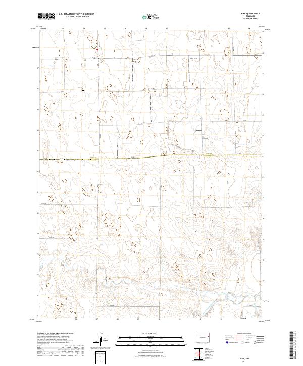 Kirk, CO — USGS 7.5-minute topo (2022)