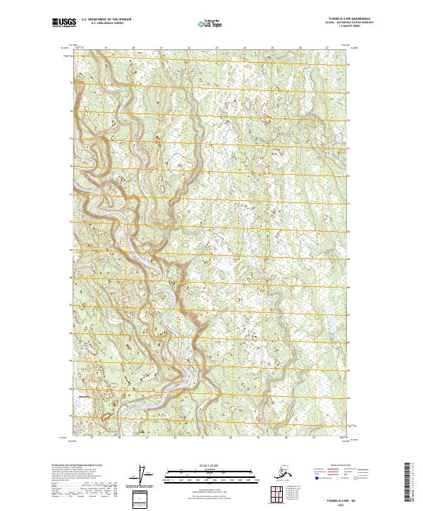 Tyonek D-2 NW, AK — USGS 7.5-minute topo (2023)