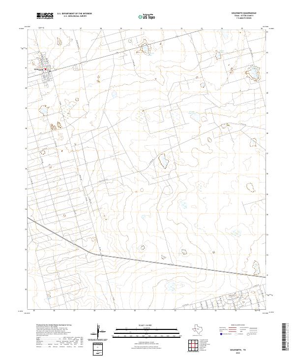 Goldsmith, TX — USGS 7.5-minute topo (2022)