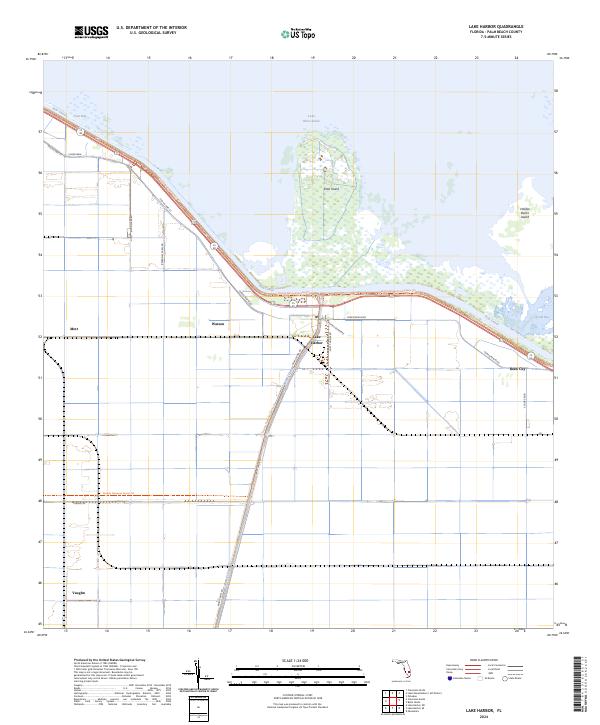 Lake Harbor, FL — USGS 7.5-minute topo (2024)