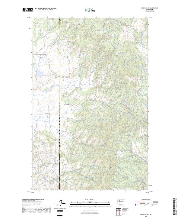 Nespelem NE, WA — USGS 7.5-minute topo (2023)