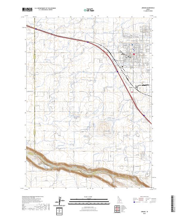 Jerome, ID — USGS 7.5-minute topo (2024)