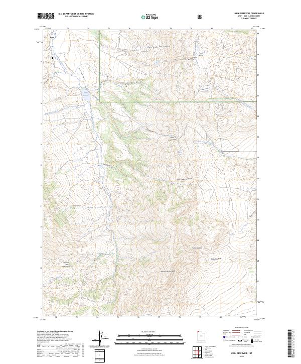 Lynn Reservoir, UT — USGS 7.5-minute topo (2023)