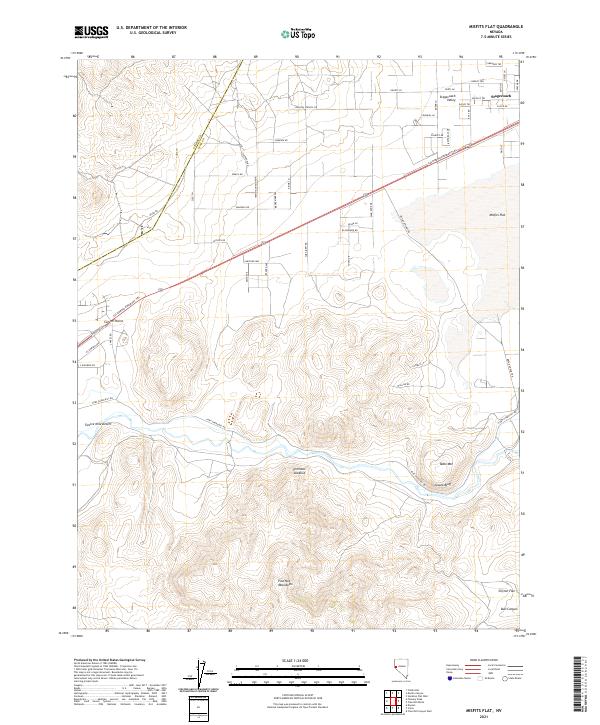 Misfits Flat, NV — USGS 7.5-minute topo (2021)
