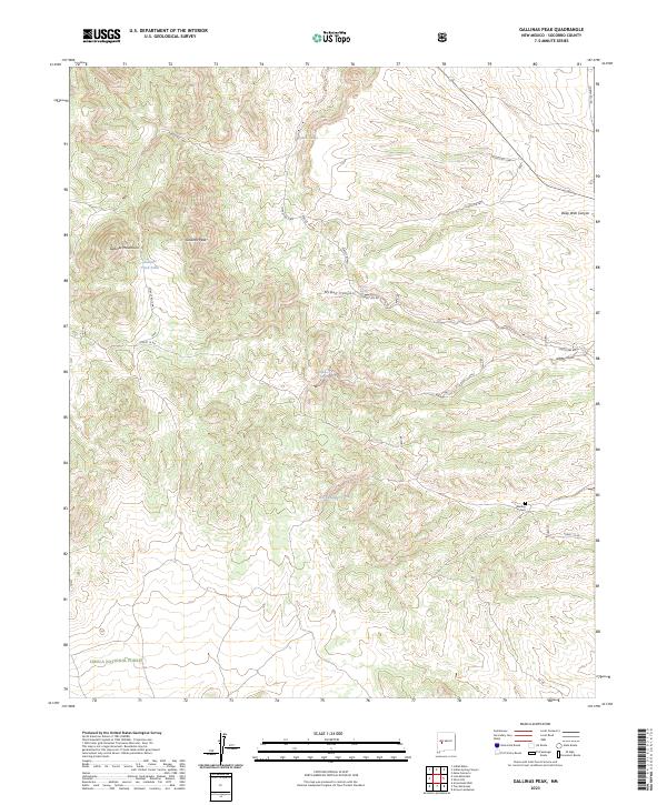Gallinas Peak, NM — USGS 7.5-minute topo (2023)