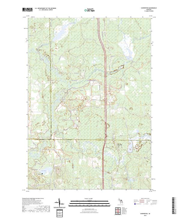 Cooperton, MI — USGS 7.5-minute topo (2023)