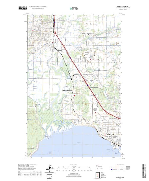 Ferndale, WA — USGS 7.5-minute topo (2023)