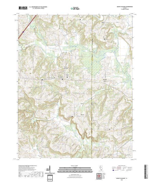 Mount Pleasant, IL — USGS 7.5-minute topo (2024)
