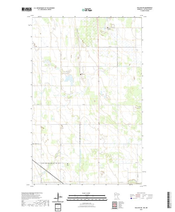 Hallock NE, MN-MB — USGS 7.5-minute topo (2022)