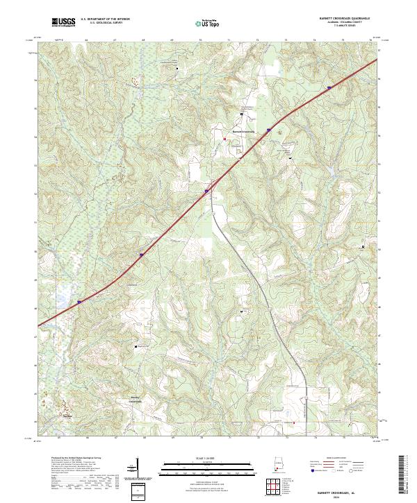 Barnett Crossroads, AL — USGS 7.5-minute topo (2024)