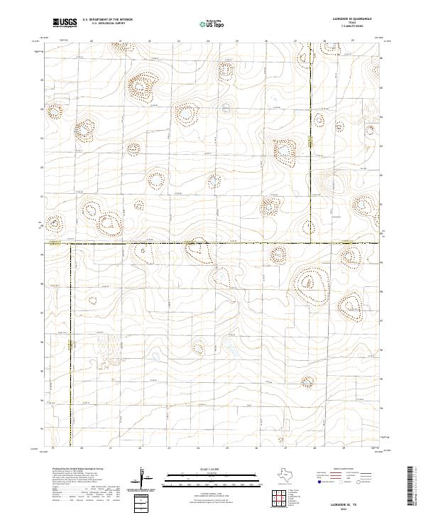 Lazbuddie SE, TX — USGS 7.5-minute topo (2022)