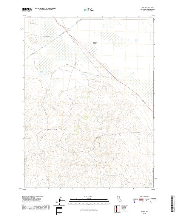 Termo, CA — USGS 7.5-minute topo (2021)