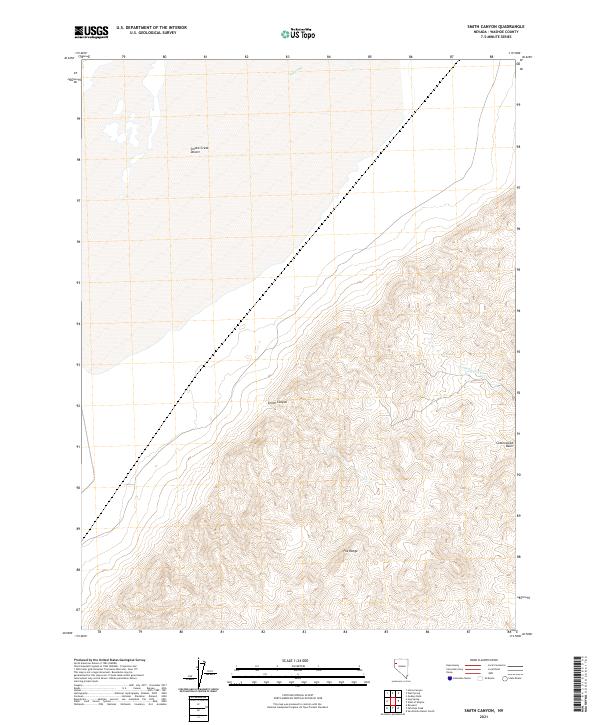 Smith Canyon, NV — USGS 7.5-minute topo (2021)