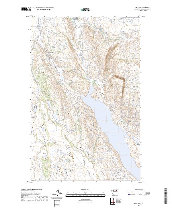Omak Lake, WA — USGS 7.5-minute topo (2023)