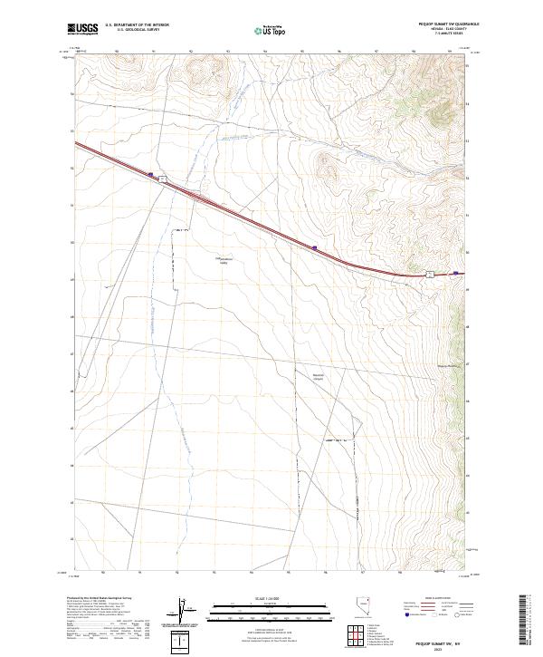 Pequop Summit SW, NV — USGS 7.5-minute topo (2023)