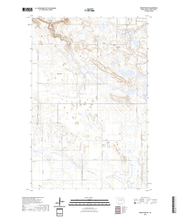 Brantford NE, ND — USGS 7.5-minute topo (2024)