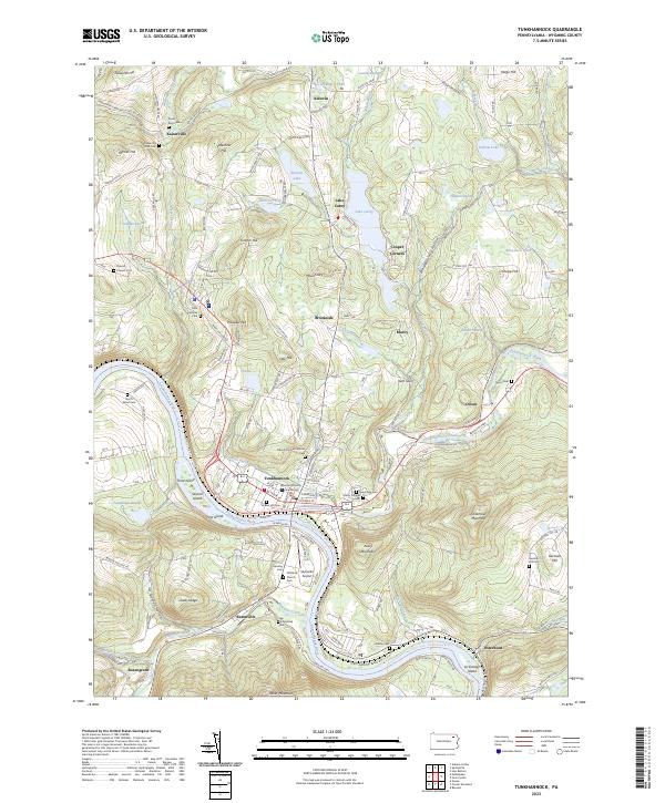 Tunkhannock, PA — USGS 7.5-minute topo (2023)