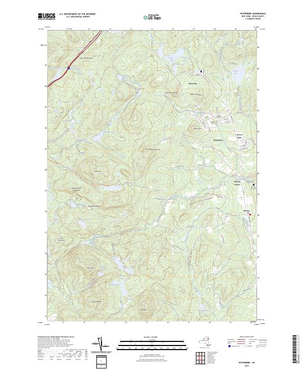 Witherbee, NY — USGS 7.5-minute topo (2023)