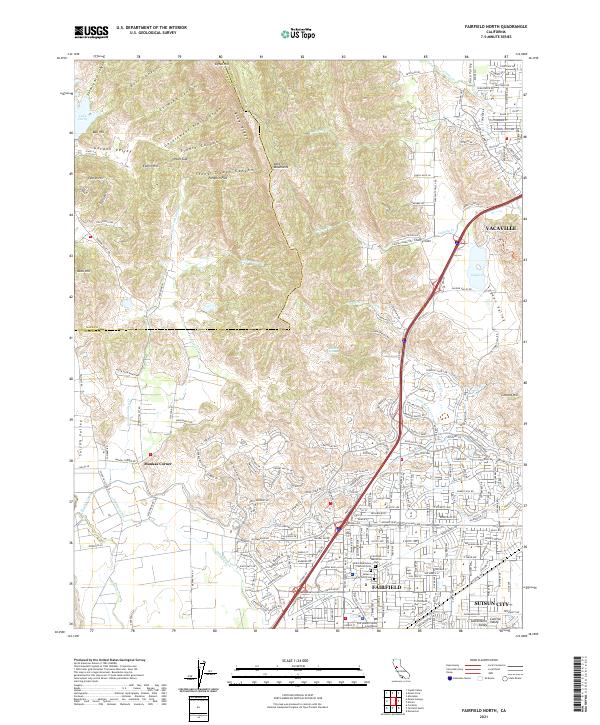 Fairfield North, CA — USGS 7.5-minute topo (2021)