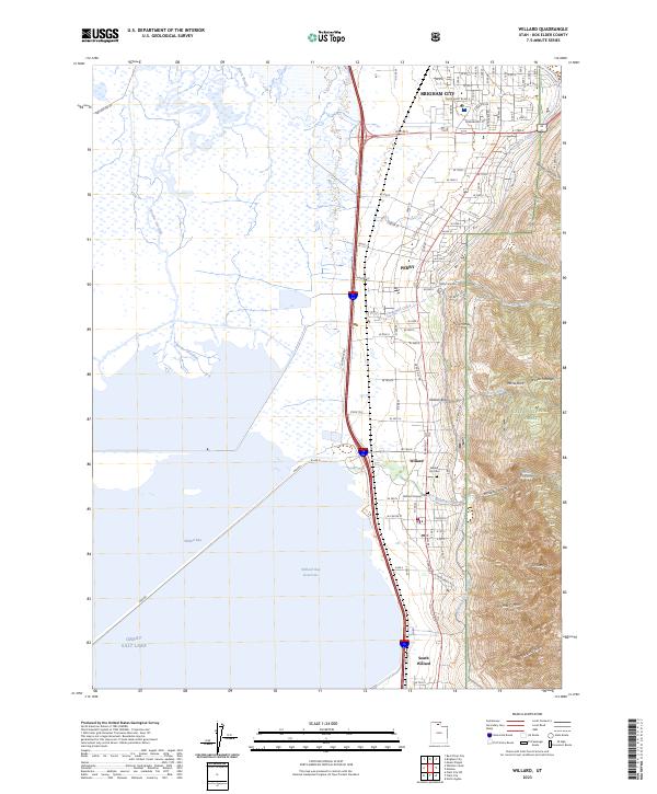 Willard, UT — USGS 7.5-minute topo (2023)